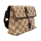 Gucci Waist Bag GG Canvas Brown Silver — view 2