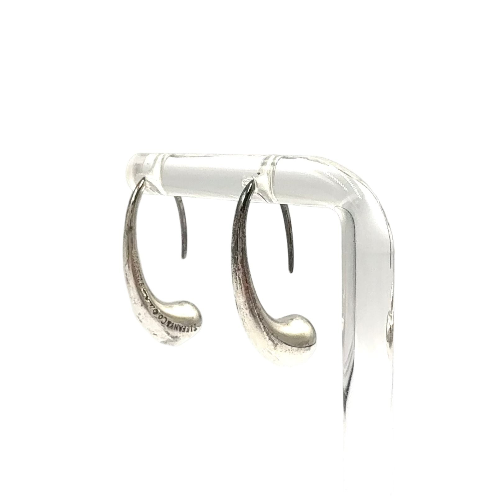 Tiffany & Co Teardrop Silver Earrings — view 2