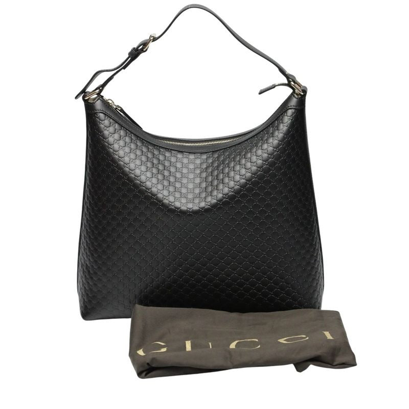 Gucci Guccissima One Shoulder Bag Micro Black