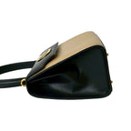 Celine Circle Logo Hardware Calf Leather 2-Way Handbag