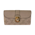 Louis Vuitton Monogram Mahina Portefeuille Iris Beige Gold Leather