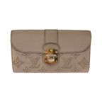 Louis Vuitton Monogram Mahina Portefeuille Iris Beige Gold Leather