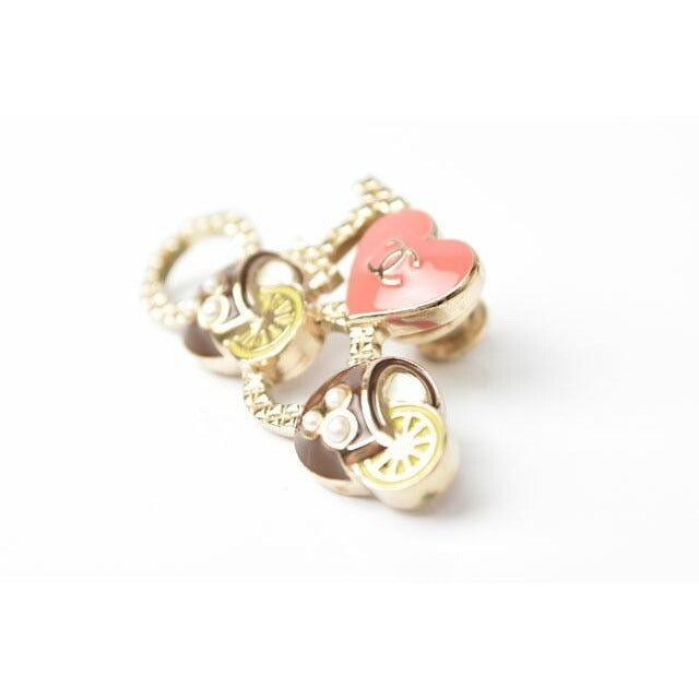 Chanel Brooch Pin Badge I Love Coco Heart Motif — view 2
