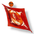 Hermes Pleated Scarf Smiles in Third Millenary Silk Red