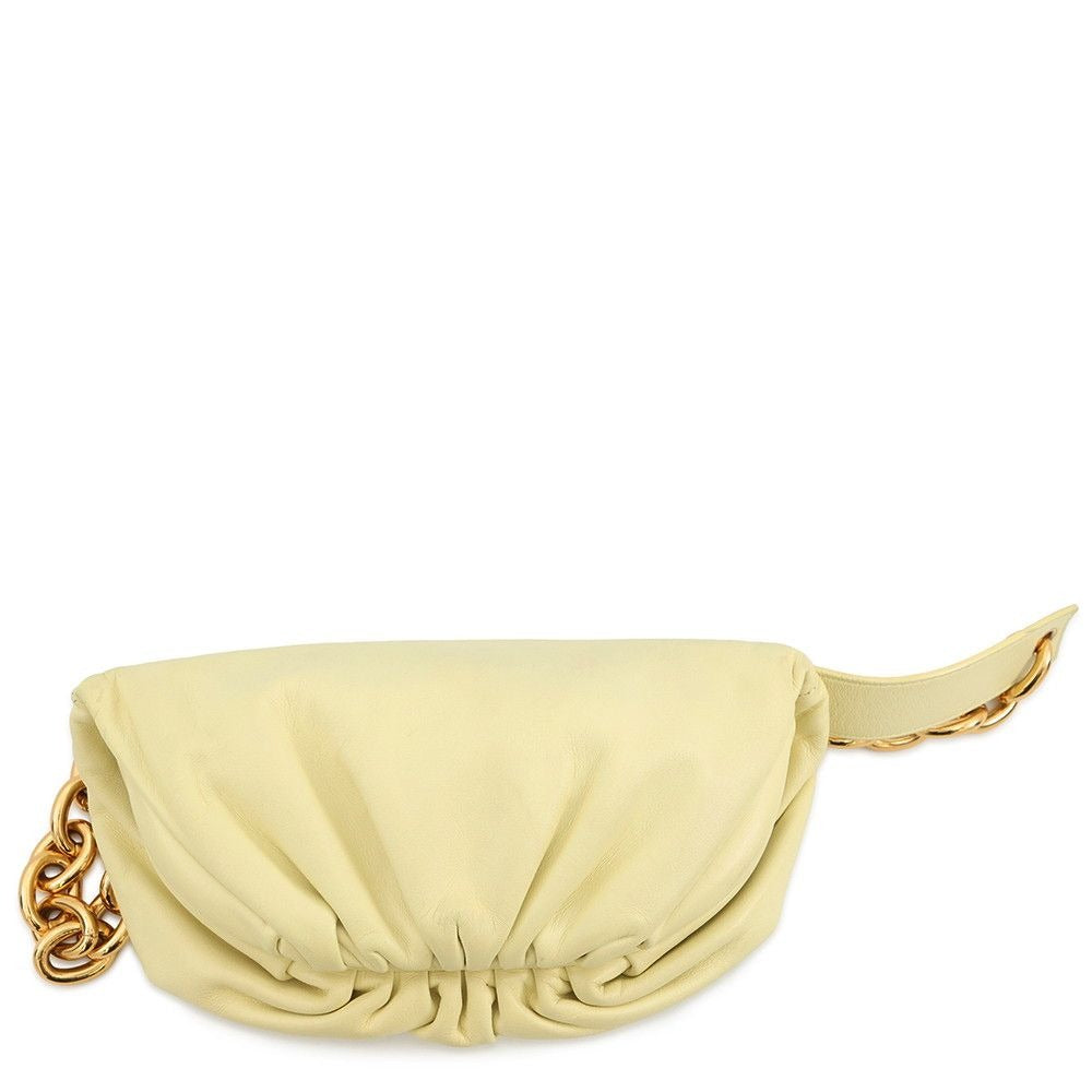 Bottega Veneta Belt Bag the Chain Pouch Leather Light Yellow