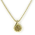 Christian Dior Necklace Metal Gold Plated Accessories CD Logo
