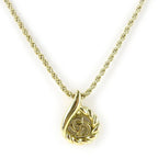 Christian Dior Necklace Metal Gold Plated Accessories CD Logo — view 2