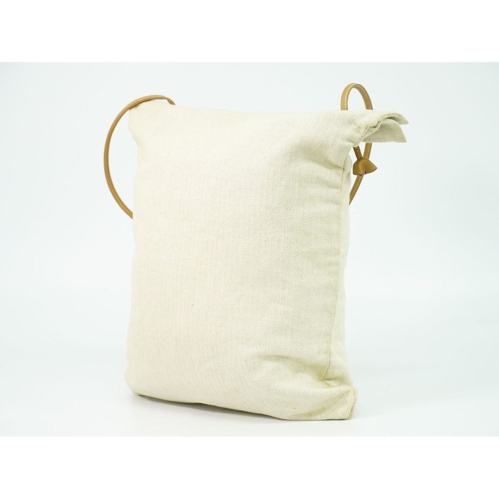 Hermes Aline GM Shoulder Bag Tote Canvas Ivory — view 2
