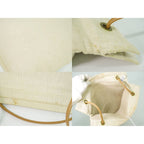 Hermes Aline GM Shoulder Bag Tote Canvas Ivory — view 8