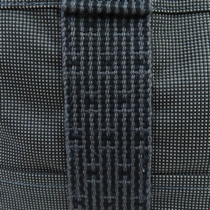 Hermes Her Line Herbag MM Silver Hardware Serie Button Canvas Tote Bag Gray — view 9