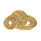 Christian Dior Brooch Gold Knot Twist — view 2