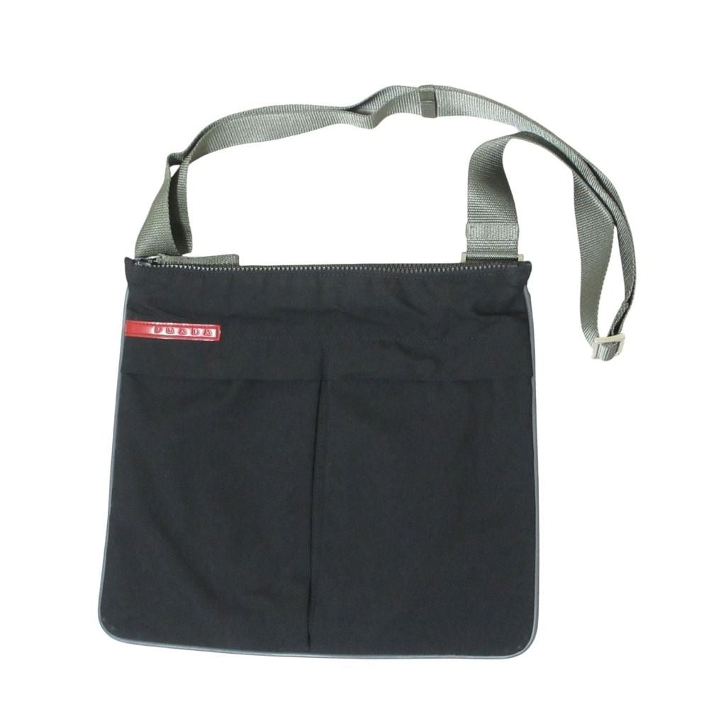 Prada Sports Vintage Nylon Shoulder Bag Black