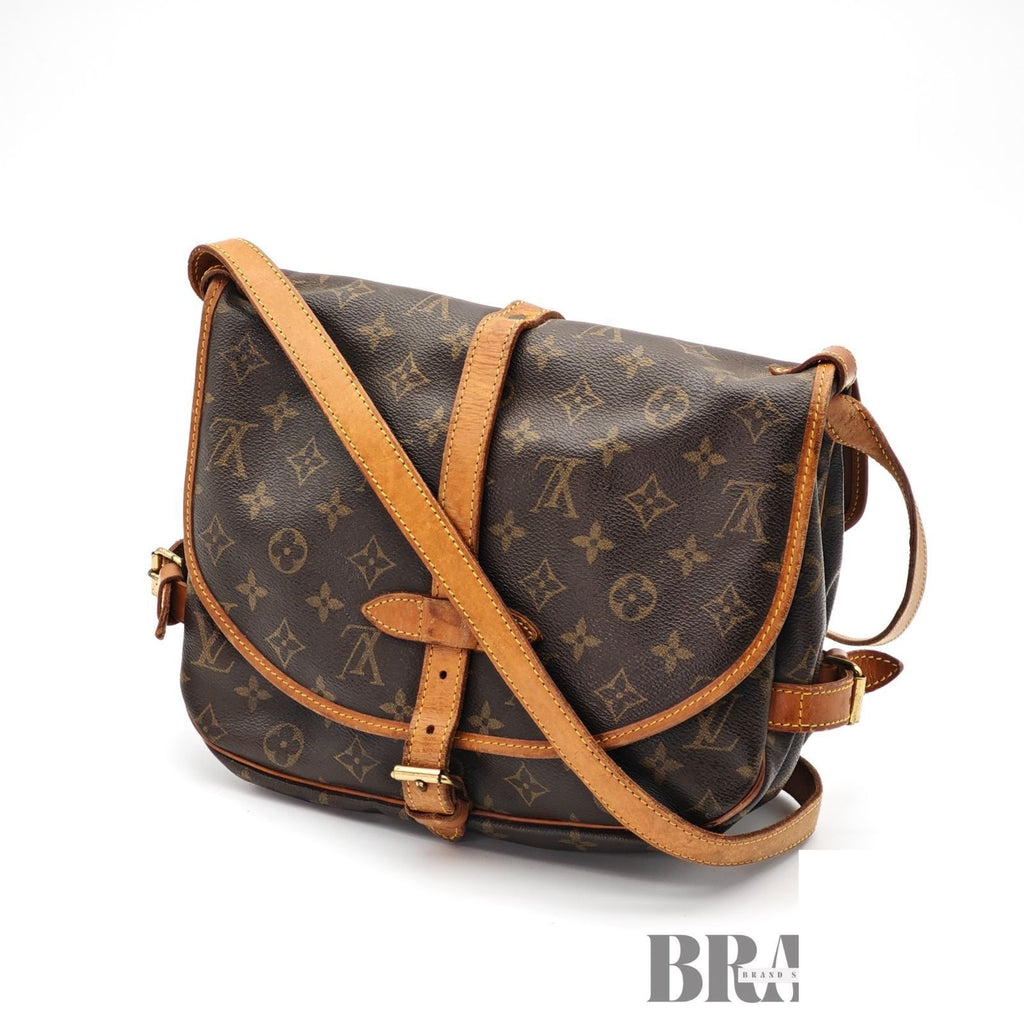 Louis Vuitton Saumur 30 Shoulder Bag Flap Brown