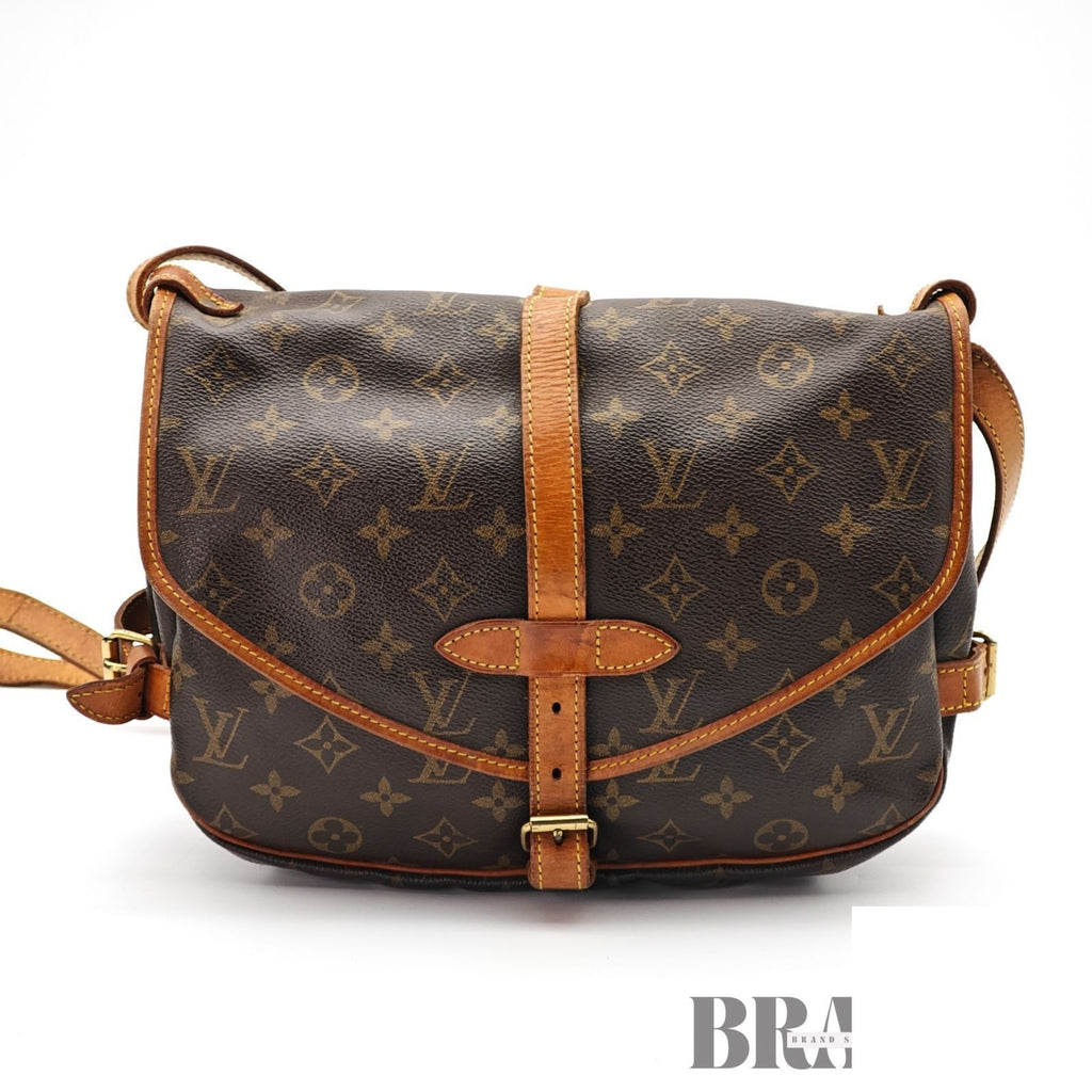 Louis Vuitton Saumur 30 Shoulder Bag Flap Brown — view 3