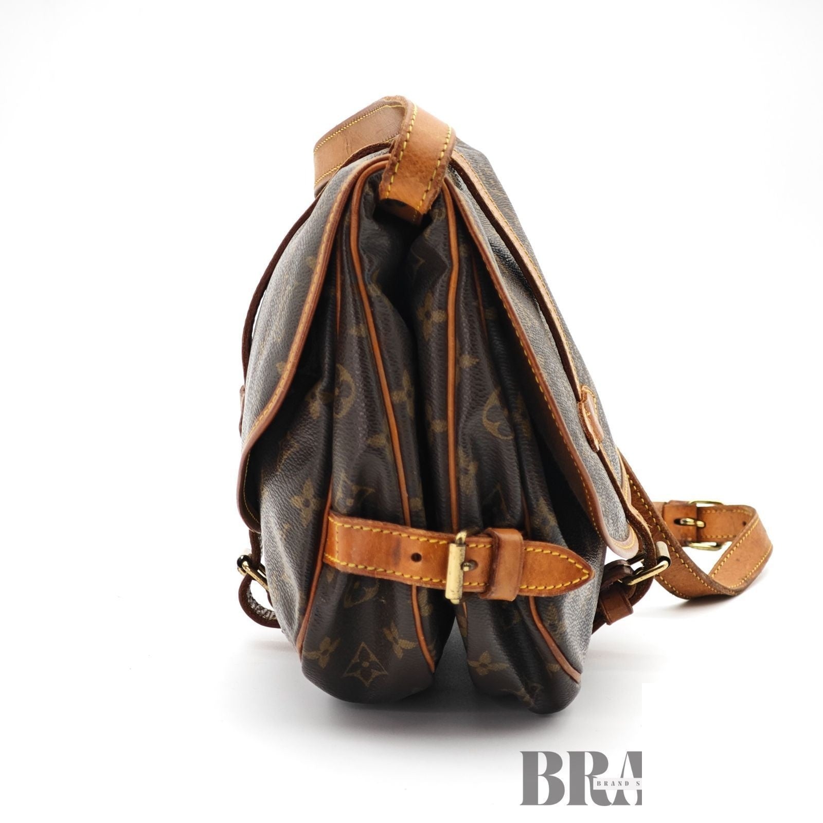 Louis Vuitton Saumur 30 Shoulder Bag Flap Brown — view 5