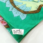 Hermes Pareo Large Shawl 100% Cotton Jungle Leopard Panther — view 5