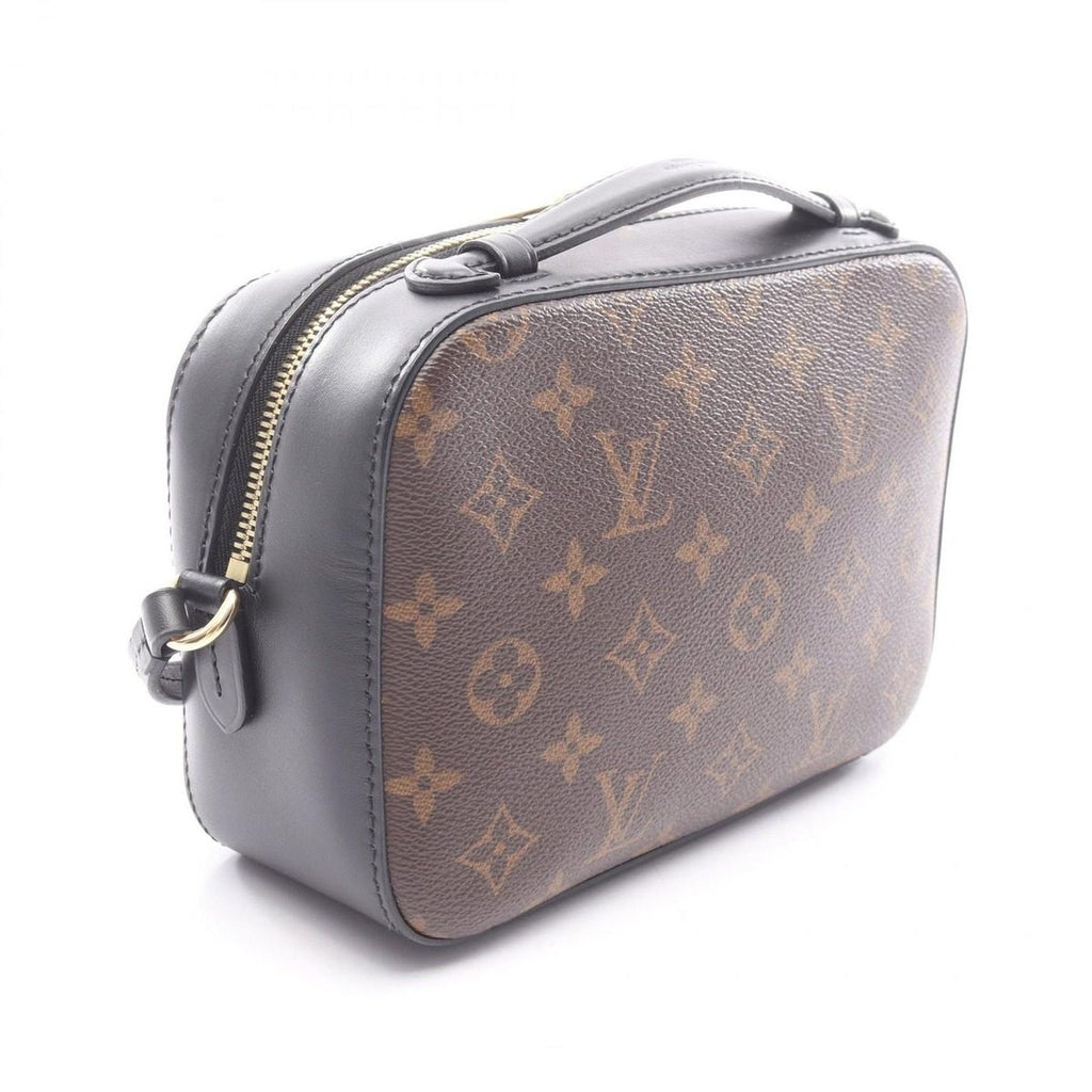 Louis Vuitton Shoulder Bag Saintonge 2-Way Noir Black Canvas Leather — view 2