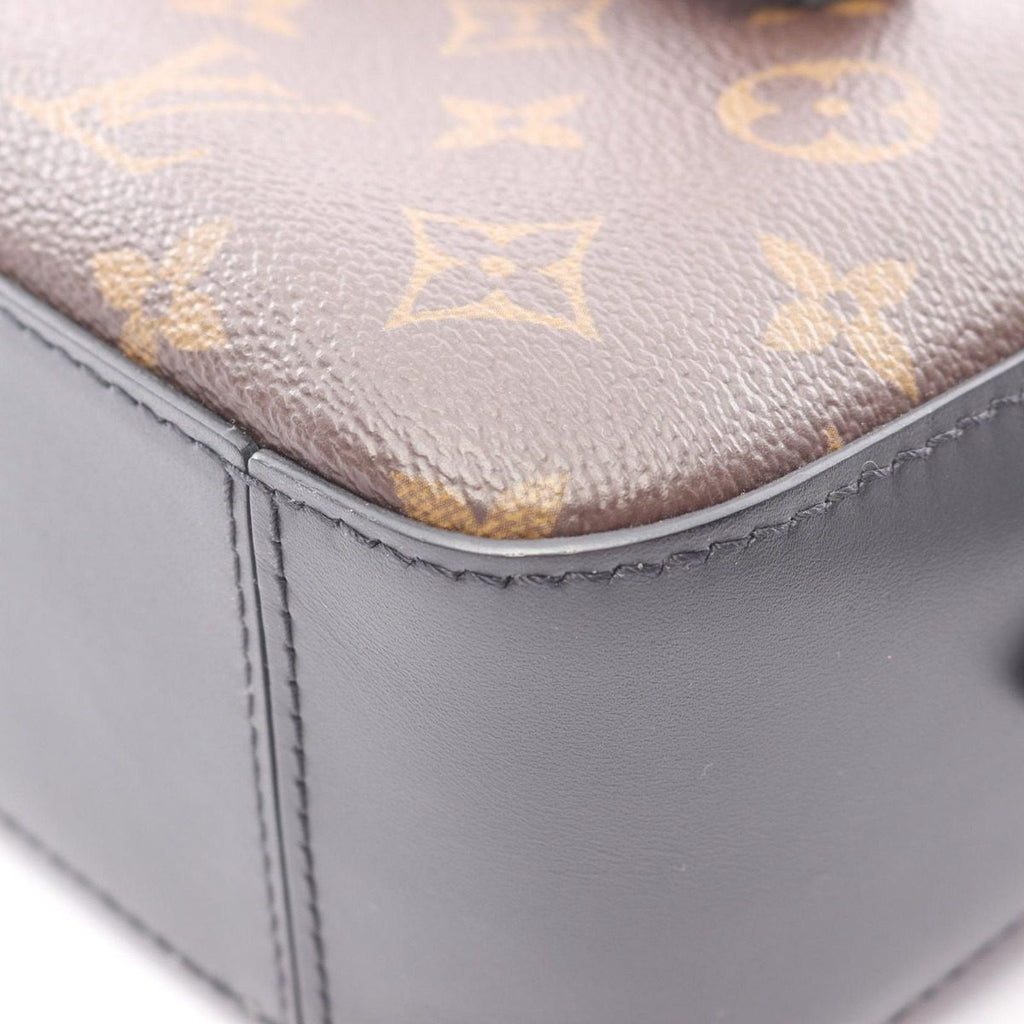 Louis Vuitton Shoulder Bag Saintonge 2-Way Noir Black Canvas Leather — view 7