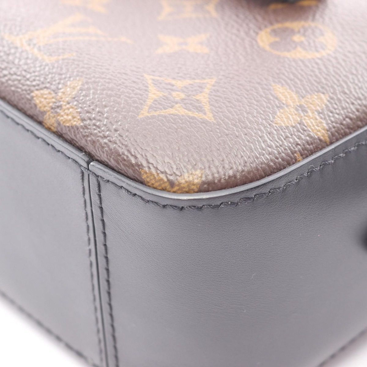Louis Vuitton Shoulder Bag Saintonge 2-Way Noir Black Canvas Leather — view 7