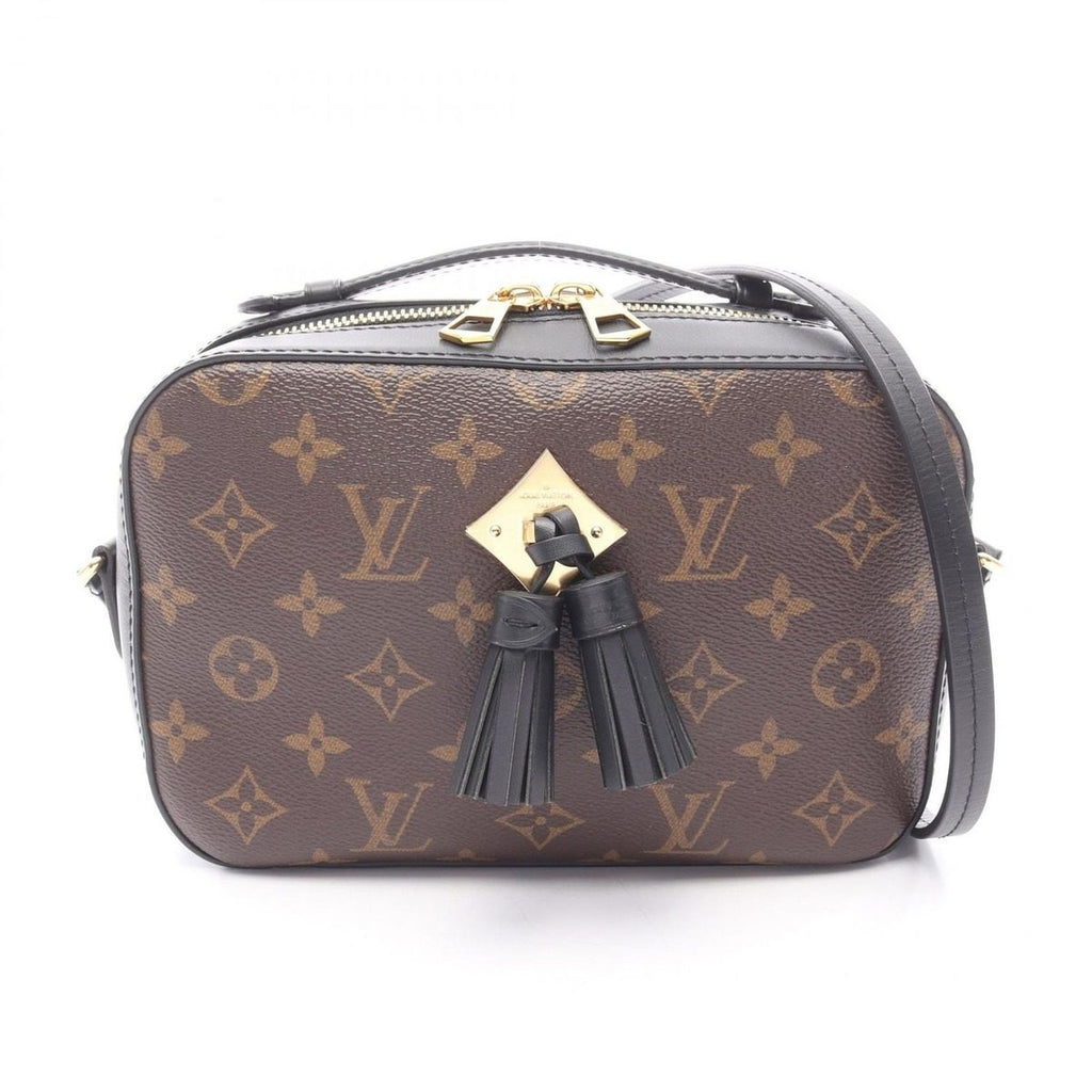 Louis Vuitton Shoulder Bag Saintonge 2-Way Noir Black Canvas Leather
