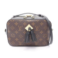 Louis Vuitton Shoulder Bag Saintonge 2-Way Noir Black Canvas Leather