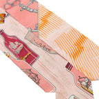 Hermes Twilly Pink Multicolor Silk Caleche Mors Et Bouteilles Bits and Bottle — view 3