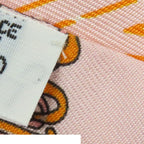 Hermes Twilly Pink Multicolor Silk Caleche Mors Et Bouteilles Bits and Bottle — view 6
