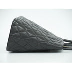 Chanel Revival Tote Handbag Caviar Leather Black Coco — view 3