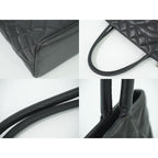 Chanel Revival Tote Handbag Caviar Leather Black Coco — view 6