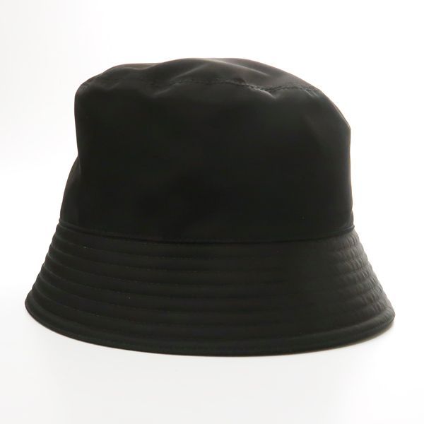 Prada Bucket Hat 1 Hc137 2 DMI Re-Nylon M Size Triangle Plate — view 2