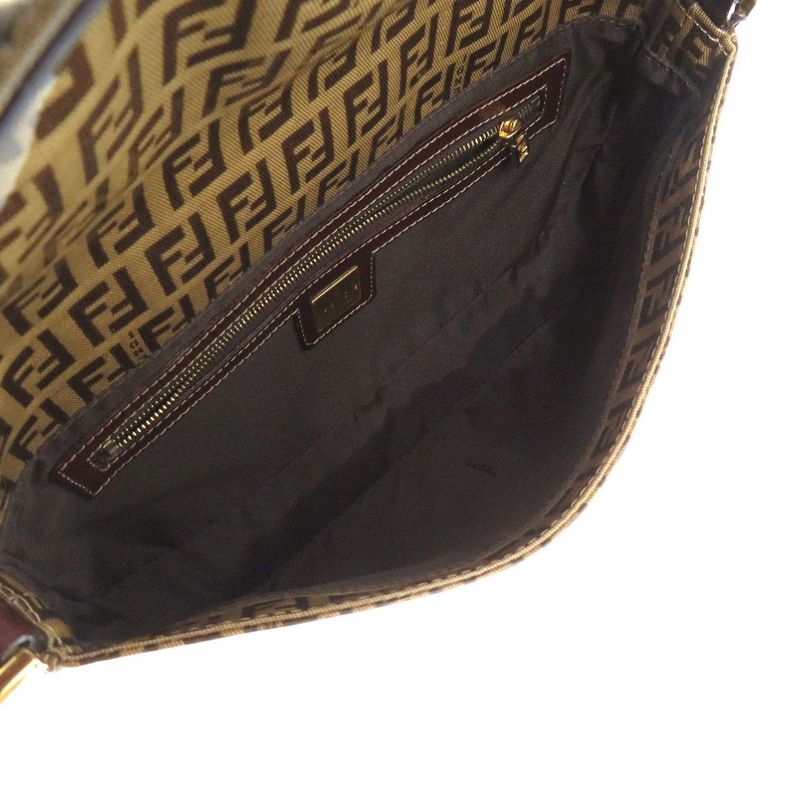 Fendi Zucchino Mamma Bucket Brown Handbag 0894 — view 6