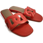 Hermes Chaine D'ancre Leather Sandals — view 2