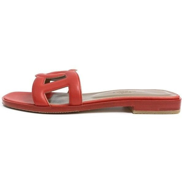 Hermes Chaine D'ancre Leather Sandals — view 4