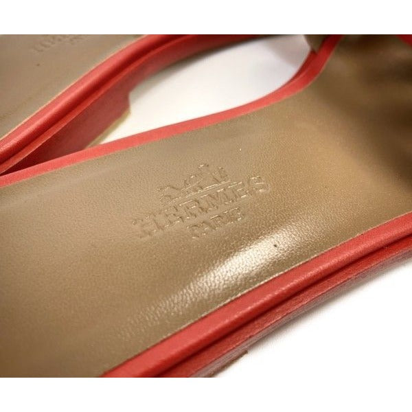 Hermes Chaine D'ancre Leather Sandals — view 7