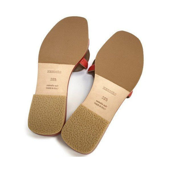 Hermes Chaine D'ancre Leather Sandals — view 8
