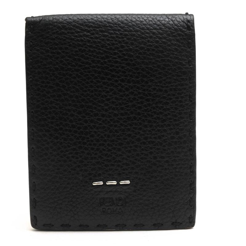 Fendi Wallet Men Leather Black 7 M0194 O7 N Fogxn Coin