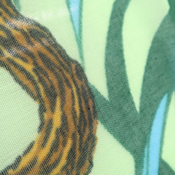 Hermes Pareo Large Shawl 100% Cotton Jungle Leopard Panther — view 6