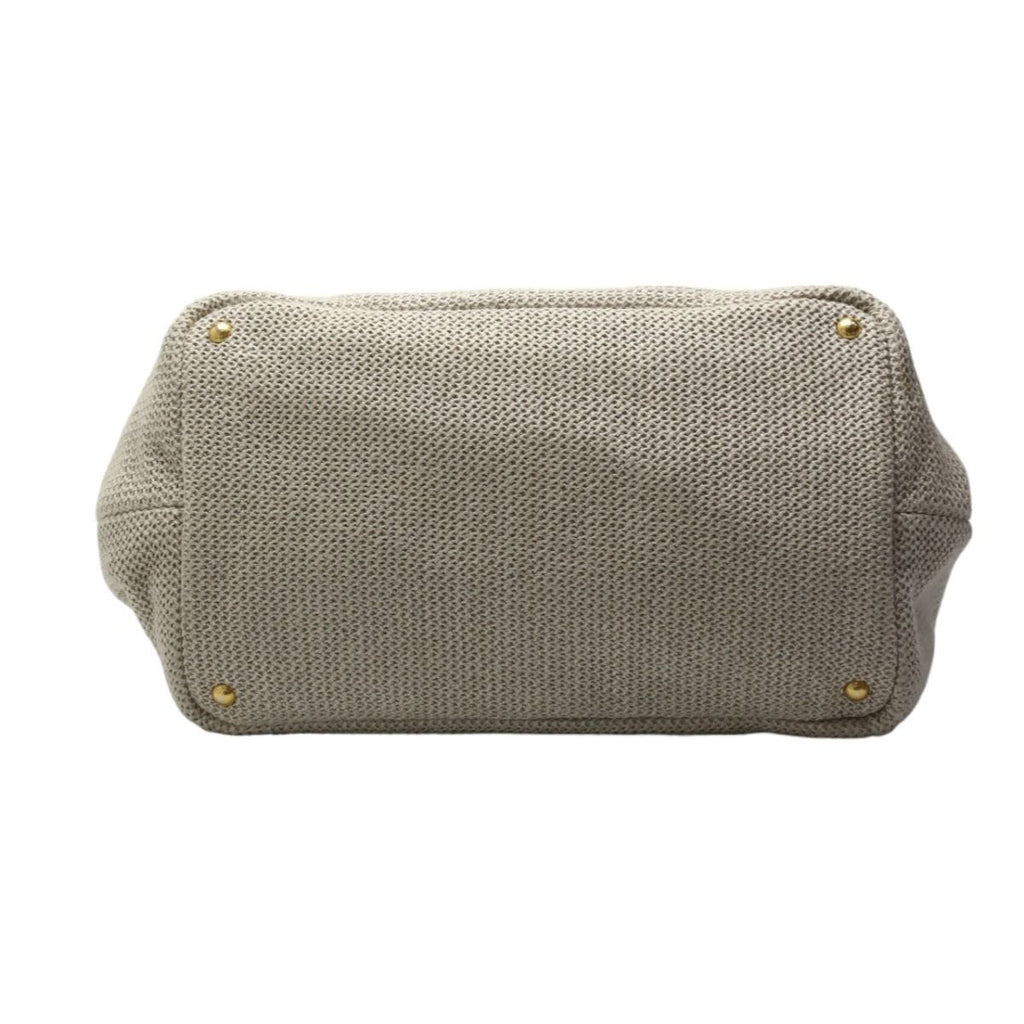 Prada Canvas 2-Way Bag Canapa Tote Beige — view 5