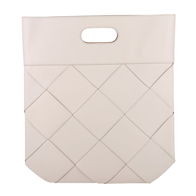 Bottega Veneta Tote Bag Leather Woven Slip Small Ivory — view 2