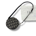 Christian Dior Oblique Baby Ball Mini Shoulder Bag Trotter Pattern Circle Round