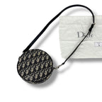 Christian Dior Oblique Baby Ball Mini Shoulder Bag Trotter Pattern Circle Round
