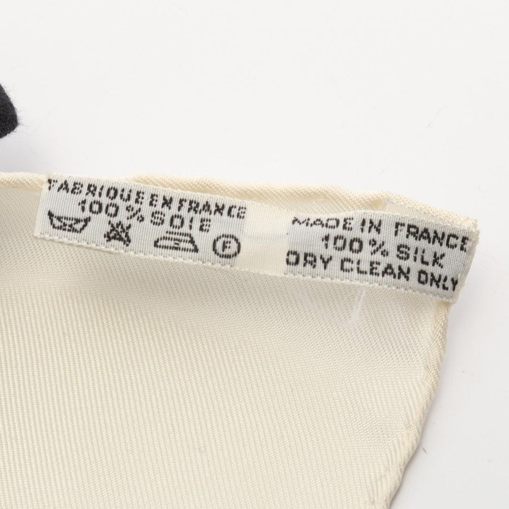 Hermes Scarf Carre 90 Pavois Ivory Silk Multicolor — view 3