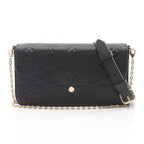 Louis Vuitton Shoulder Bag Pochette Felicie Noir Black Leather