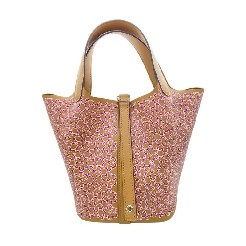 Hermes Handbag Picotin Lock PM Happy Daisy Chai Vozift Silver Hardware