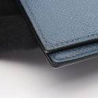 Hermes Bifold Wallet Citizen Twill Long Silk in Blue de Plus Leather Long — view 7