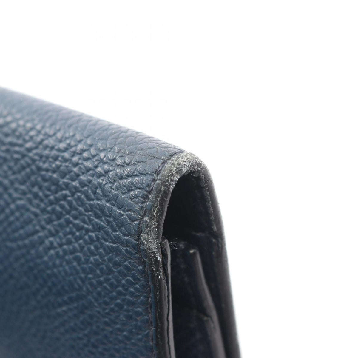 Hermes Bifold Wallet Citizen Twill Long Silk in Blue de Plus Leather Long — view 9