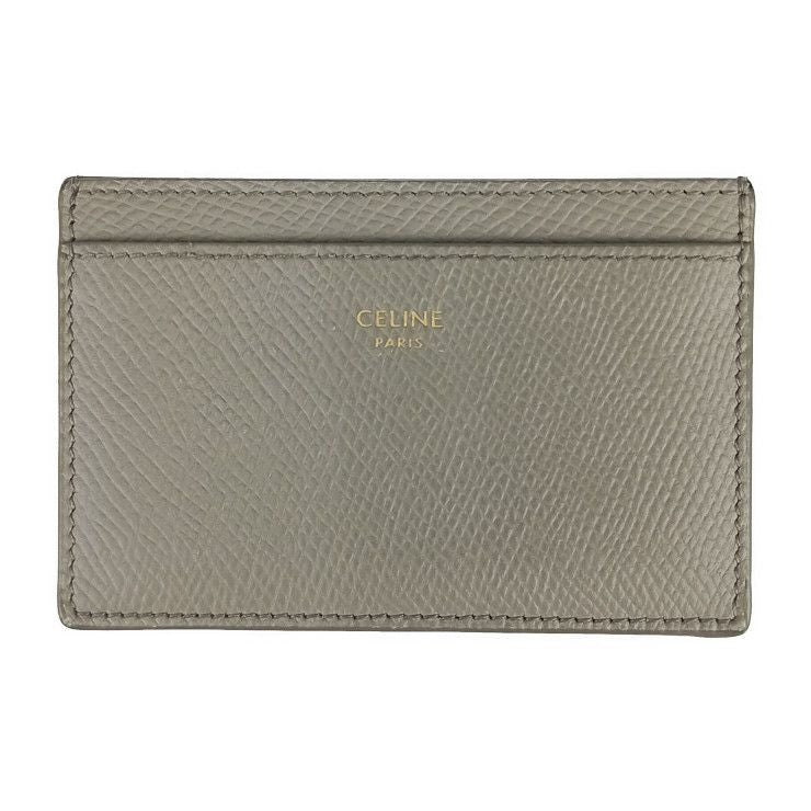 Celine Card Case Plain Holder 10 B703 bel.10 bl Gray Grained Calfskin