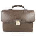 Louis Vuitton Business Bag Lagito Taiga Leather Grizzly Brown