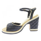 Chanel Sandals Black 36 Beige — view 2