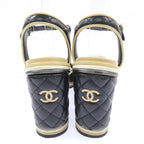 Chanel Sandals Black 36 Beige — view 5